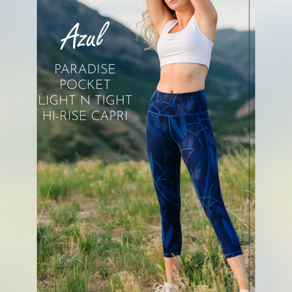ZYIA Active Azul Paradise Pocket Light n Tight Hi-Rise leggings